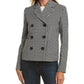 Michael Kors Collection Dogtooth Wool Cropped Jacket