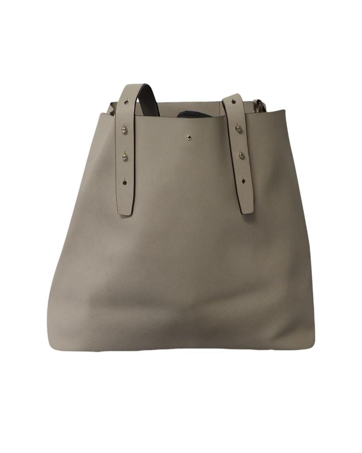 Kate Spade Large Adjustable Strap Tote Bag in Grey Leather