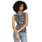 Women's Animal-Print Ruched Sleeveless Top