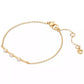 Gold-Tone Hint of Shimmer Pendant Bracelet