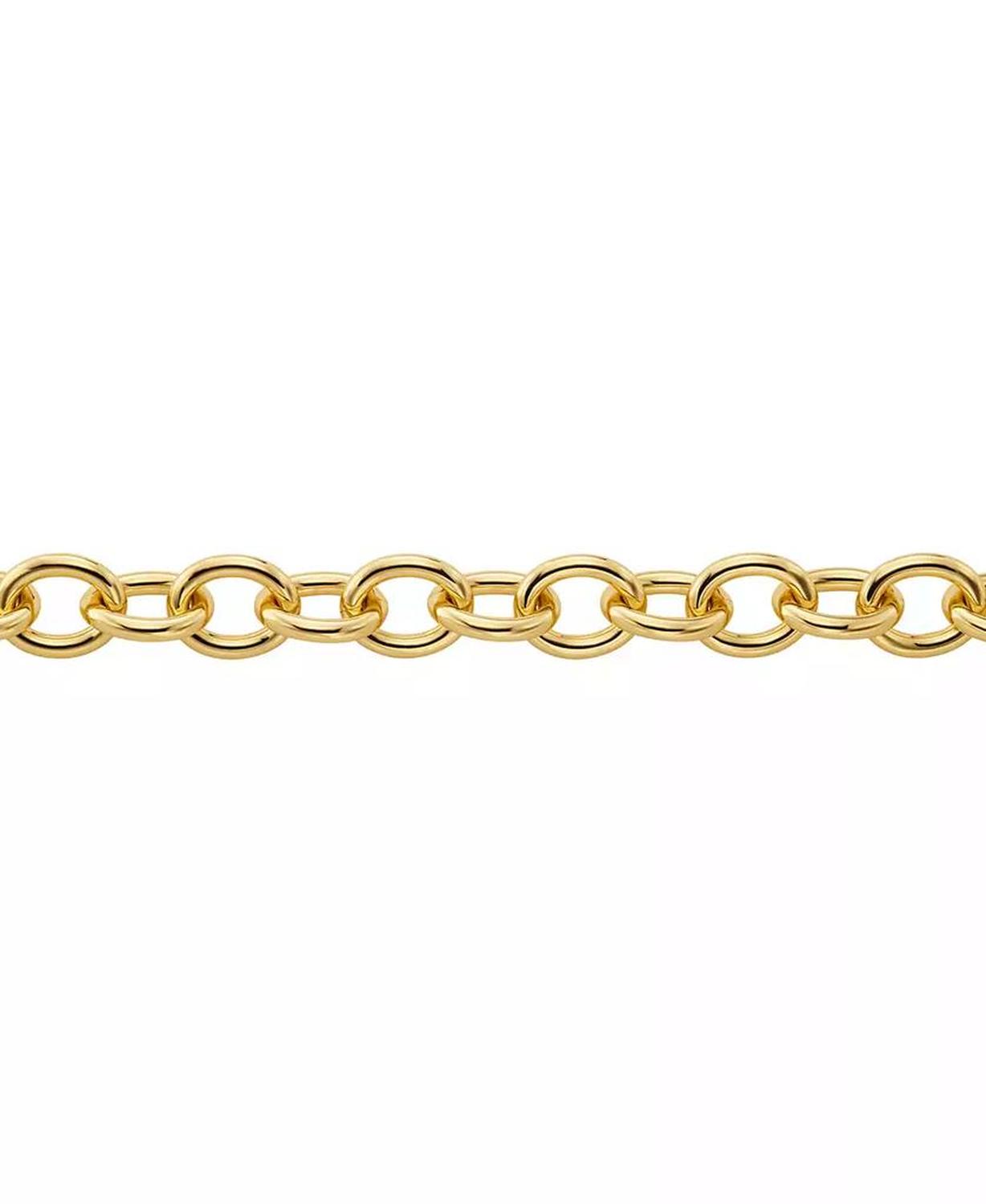 14K Gold-Plated Brass Statement Chain Necklace