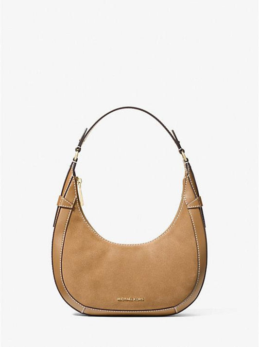 Preston Small Suede Crescent Shoulder Bag