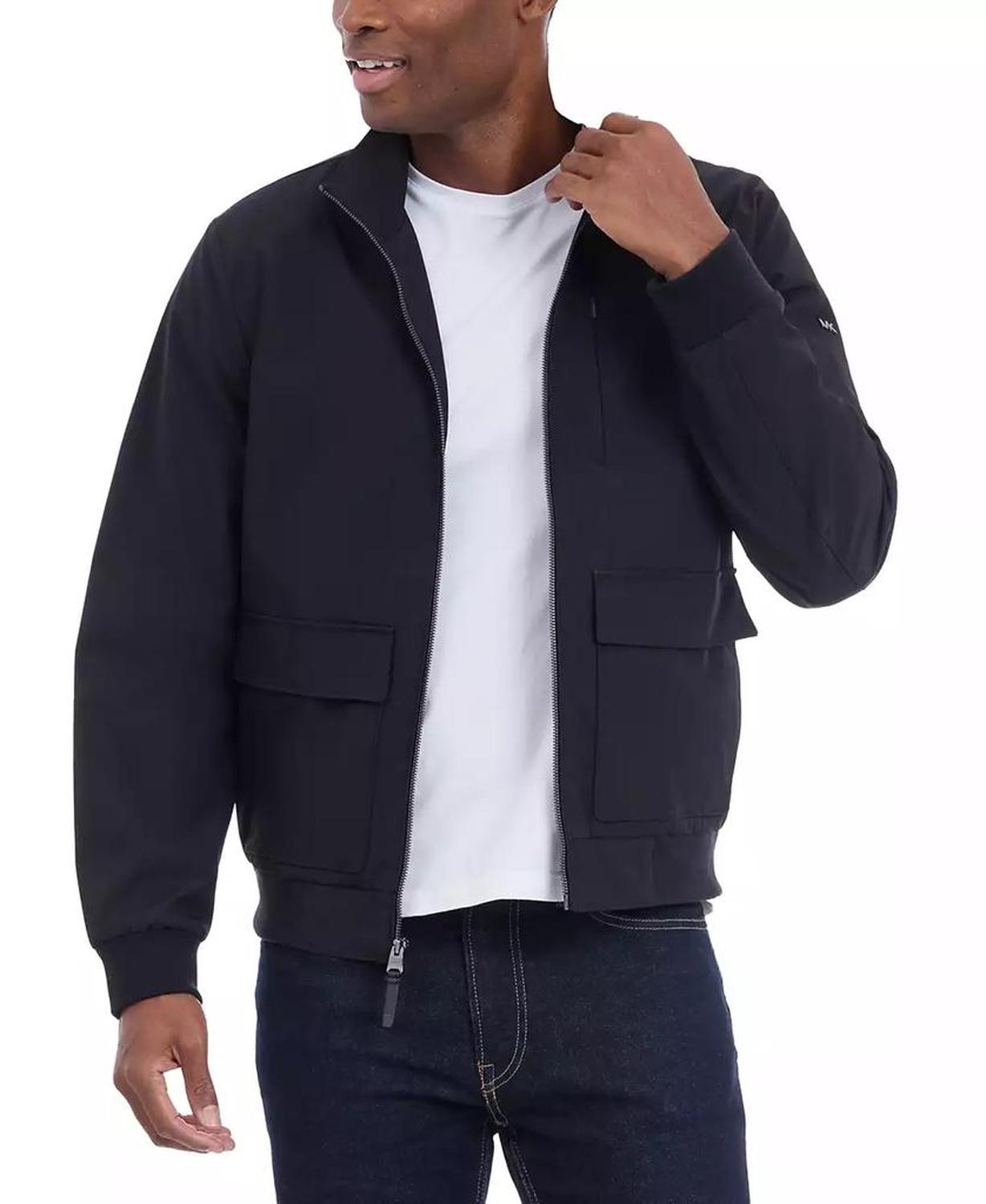 Men's Solid-Color Stand-Collar Hipster Jacket