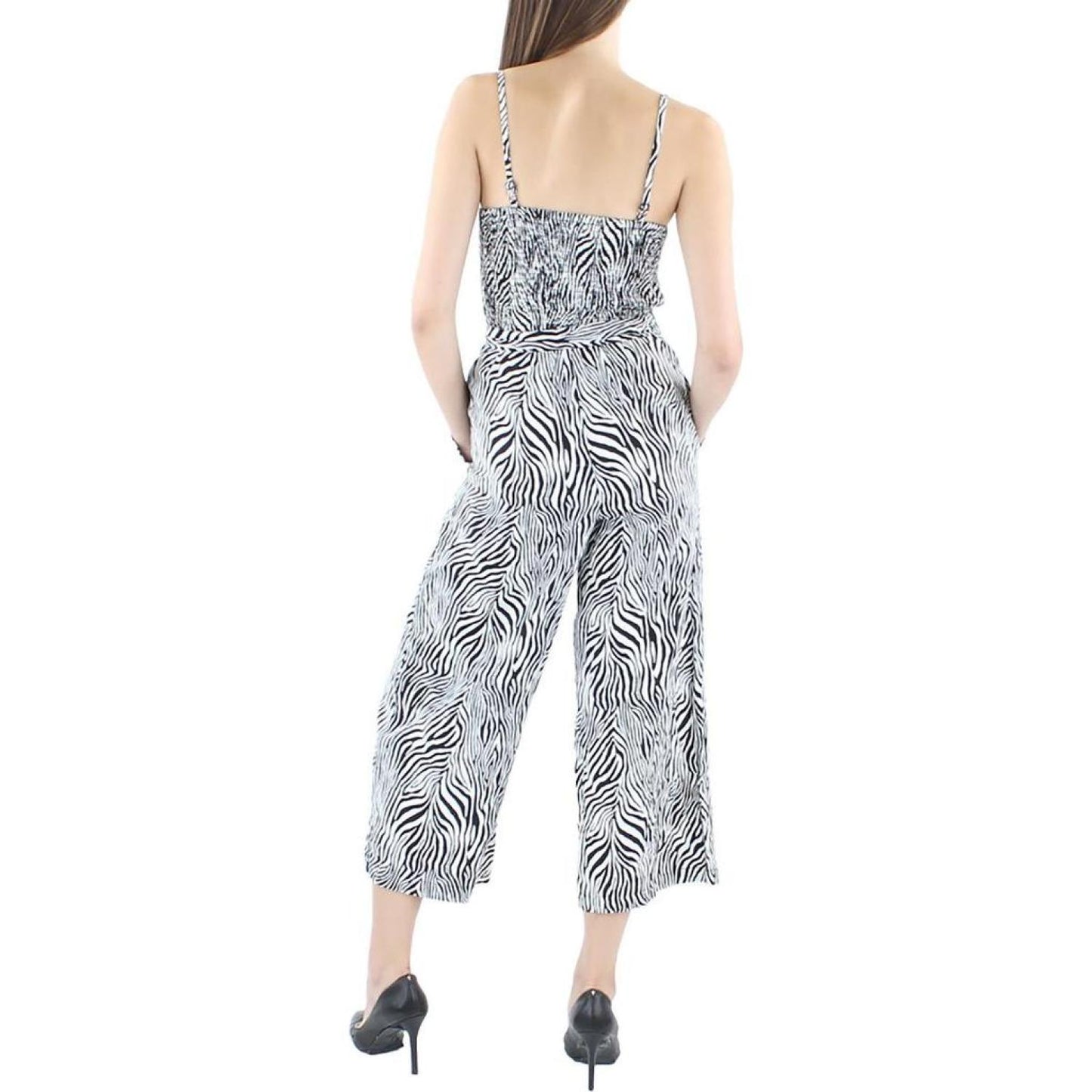 Womens Linen Blend Linen Jumpsuit