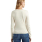 Twist-Front Cotton-Blend Sweater