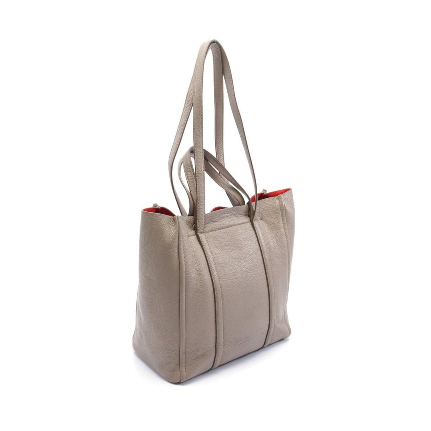 The Tag Tote 27 Handbag Tote Bag Leather Beige