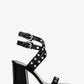 Irene Studded Leather Block Heel Sandal