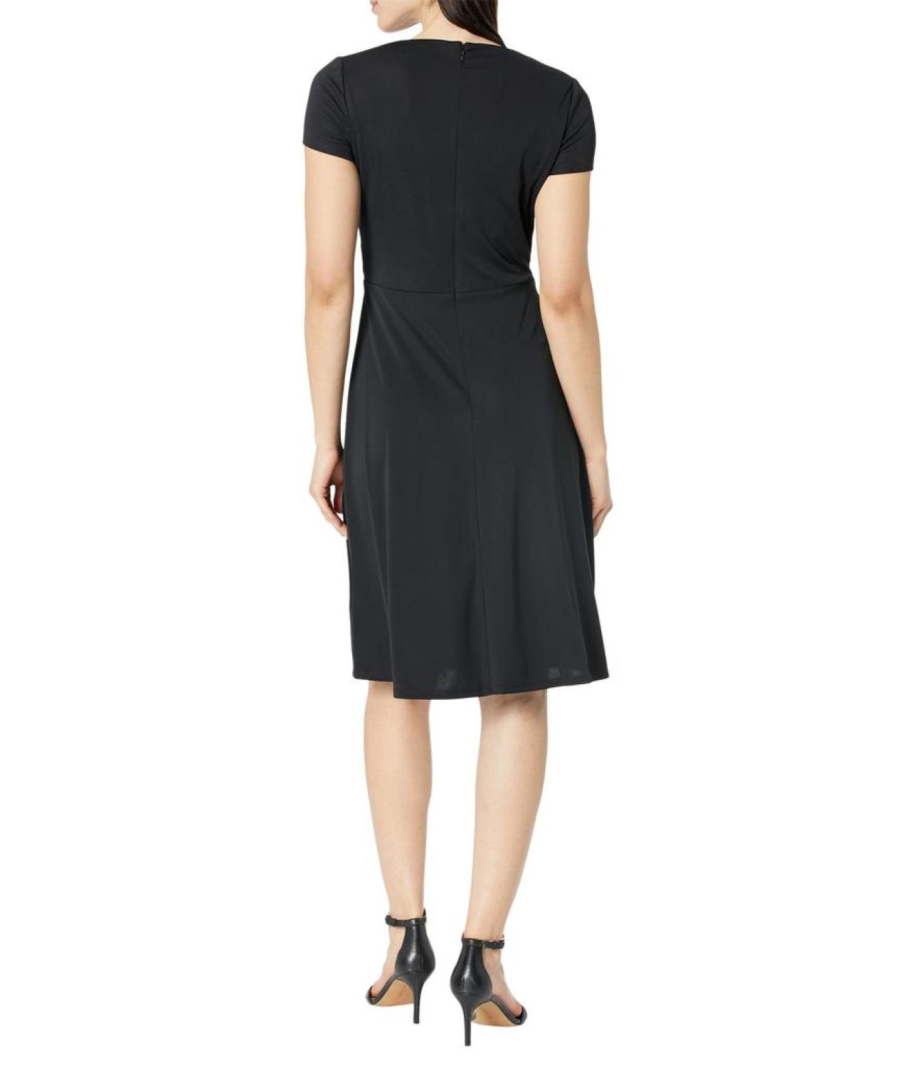 Surplice Jersey Dress