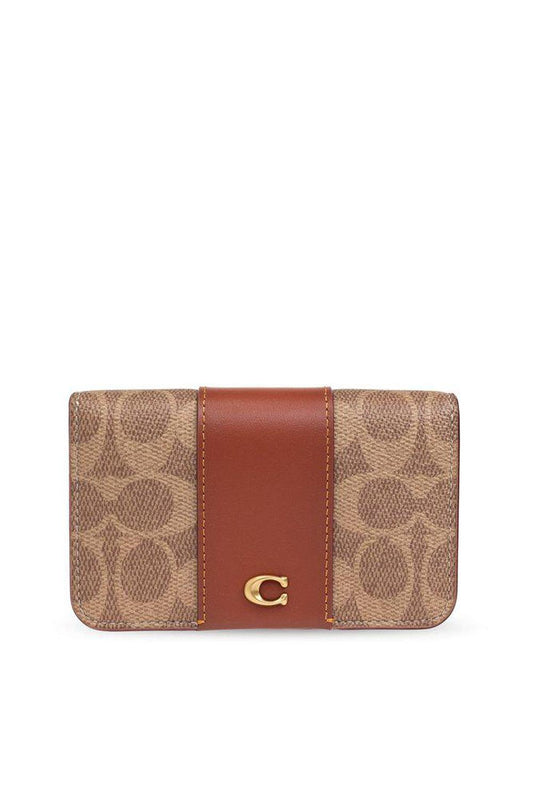 Coach Logo-Plaque Bi-Fold Wallet