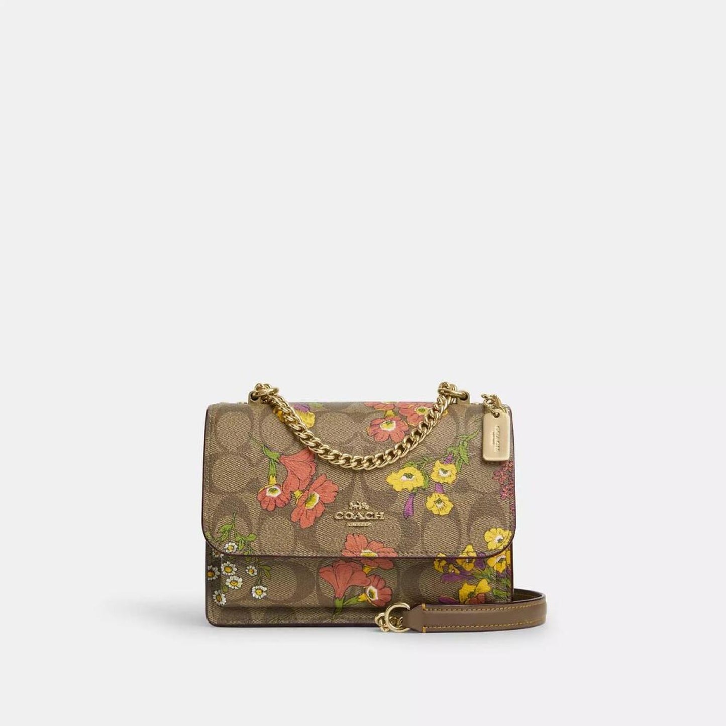 Coach Outlet Mini Klare Crossbody In Signature Canvas With Floral Print