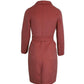 'S Max Mara Wrap Coat in Pink Wool