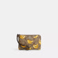 Coach Outlet Corner Zip Wristlet In Signature Canvas With Banana Print