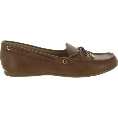 Womens Leather Slip On Loafers