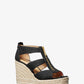 Etta Linen Blend Wedge Sandal