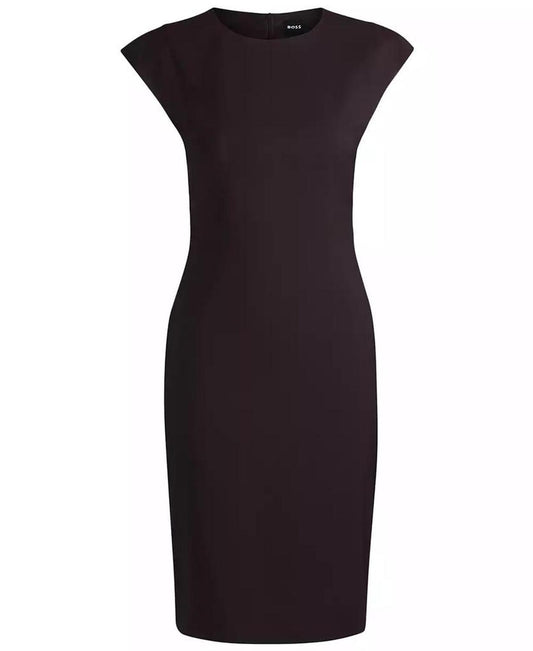 Women's Virgin-Wool Slim-Fit Dress