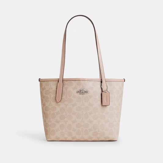 Coach Outlet Small City Tote Bag In Signature Canvas