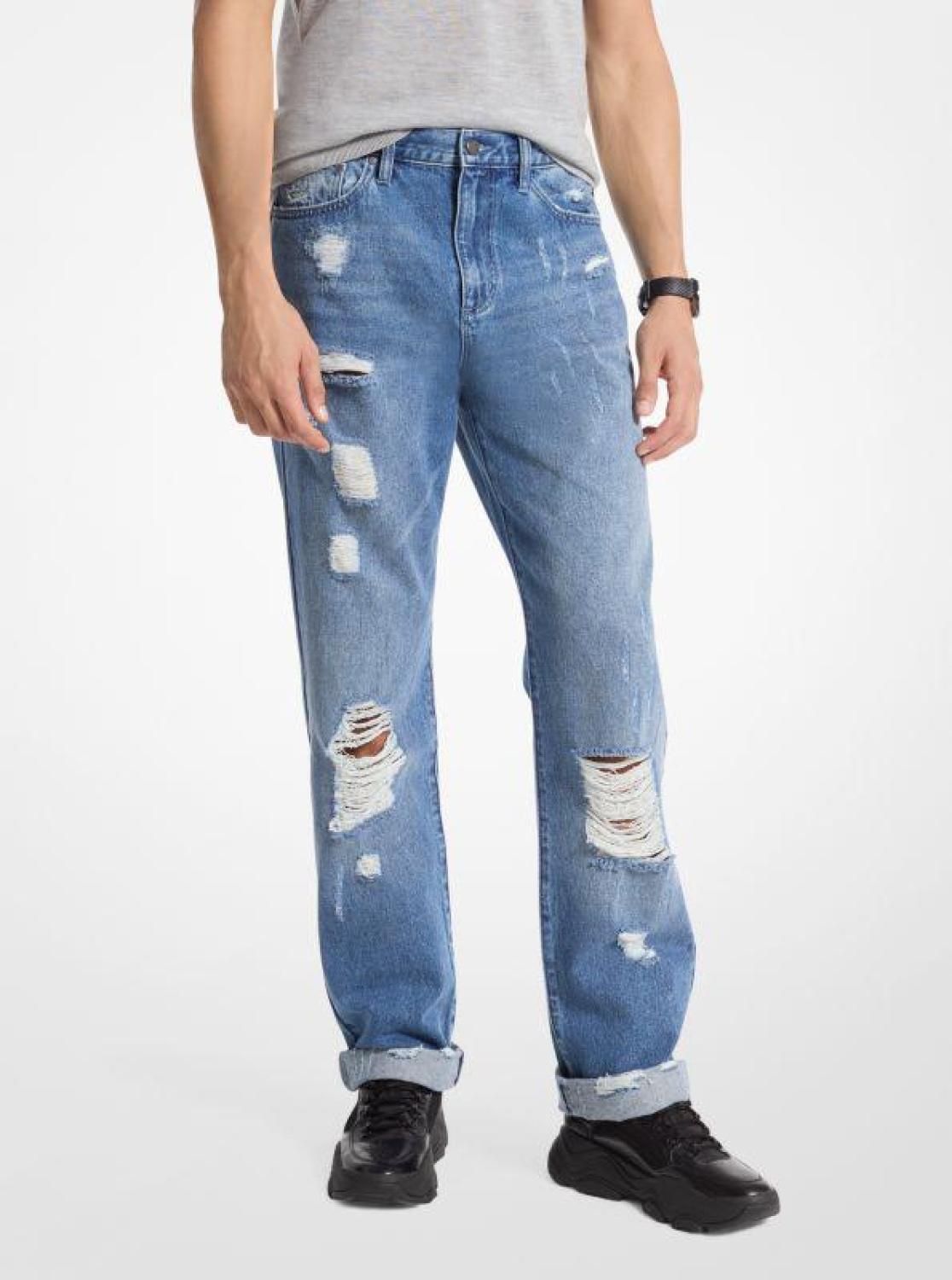 Finn Distressed Denim Jeans