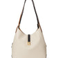 Deco Colorblocked Pebbled Leather Large Shoulder Bag