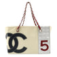 Chanel Chocolate Bar  Canvas Shoulder Bag (Pre-Owned)