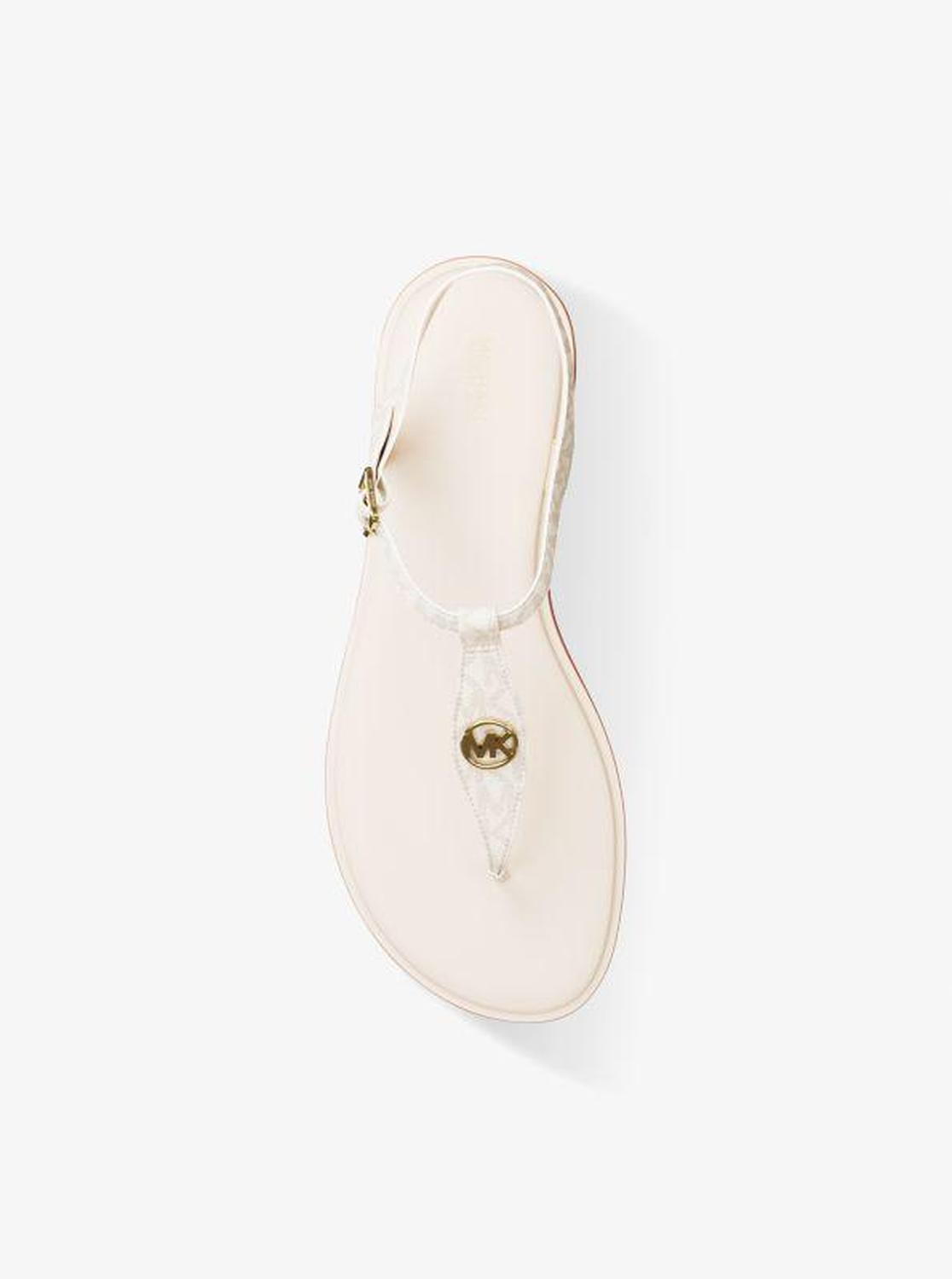 Mallory Signature Logo T-Strap Sandal