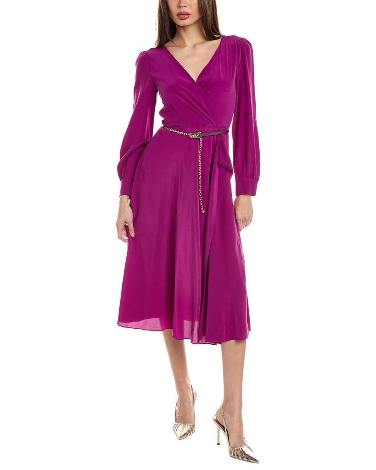 Max Mara Studio Dionea Silk Midi Dress