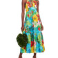 Eva Franco One-Shoulder Tie Maxi Floral Dress