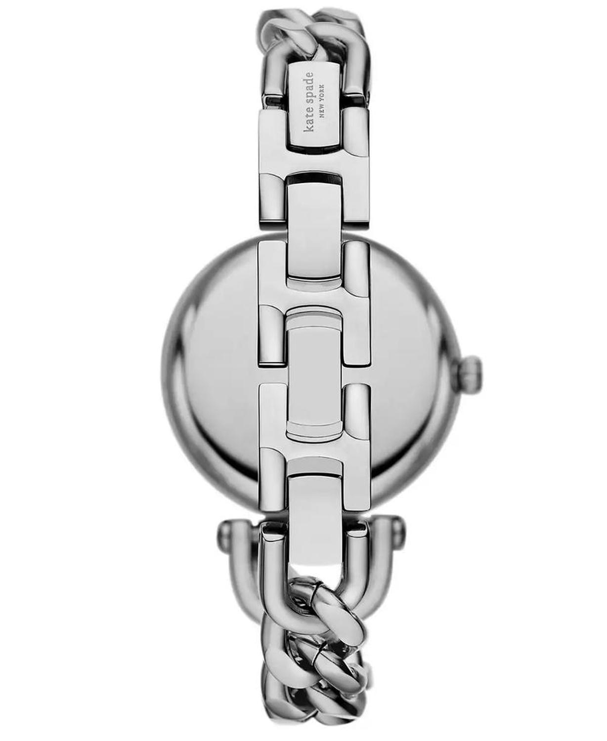 Women's Holland Three-Hand Silver-Tone Watch 34mm