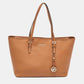 Michael Kors Brown Saffiano Leather Large Jet Set Travel Tote