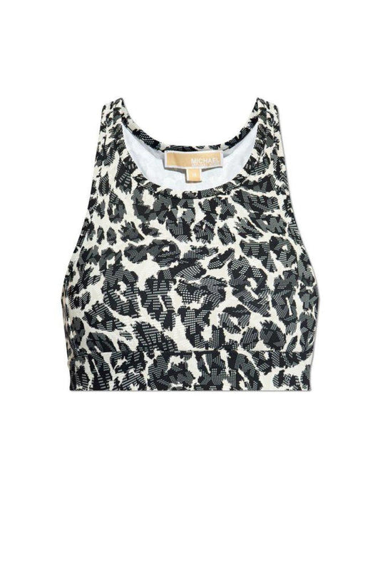 Michael Michael Kors Leopard Printed Sport Bra