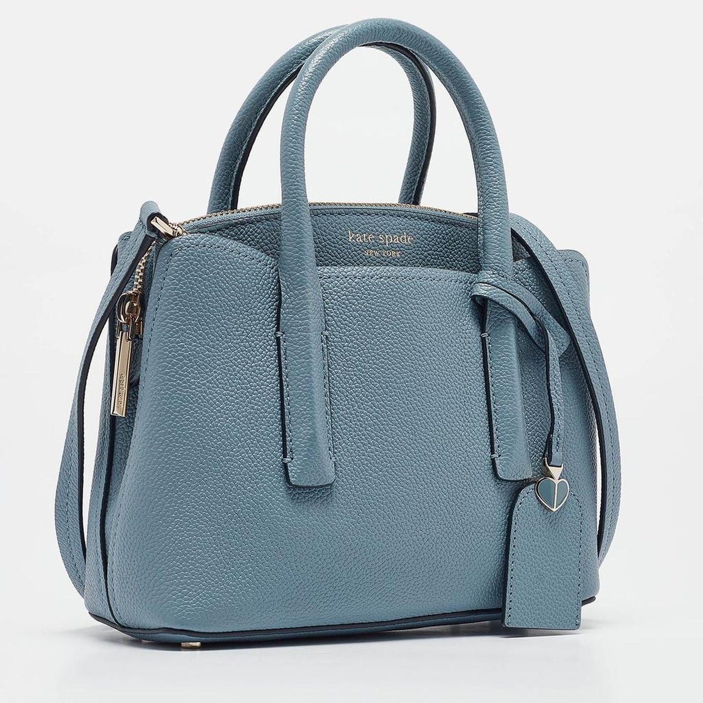 Kate Spade Light Blue Leather Margaux Mini Satchel