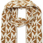 MICHAEL Major MK Repeating Logo Knit Scarf