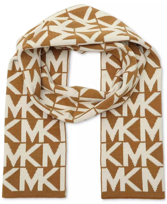 MICHAEL Major MK Repeating Logo Knit Scarf