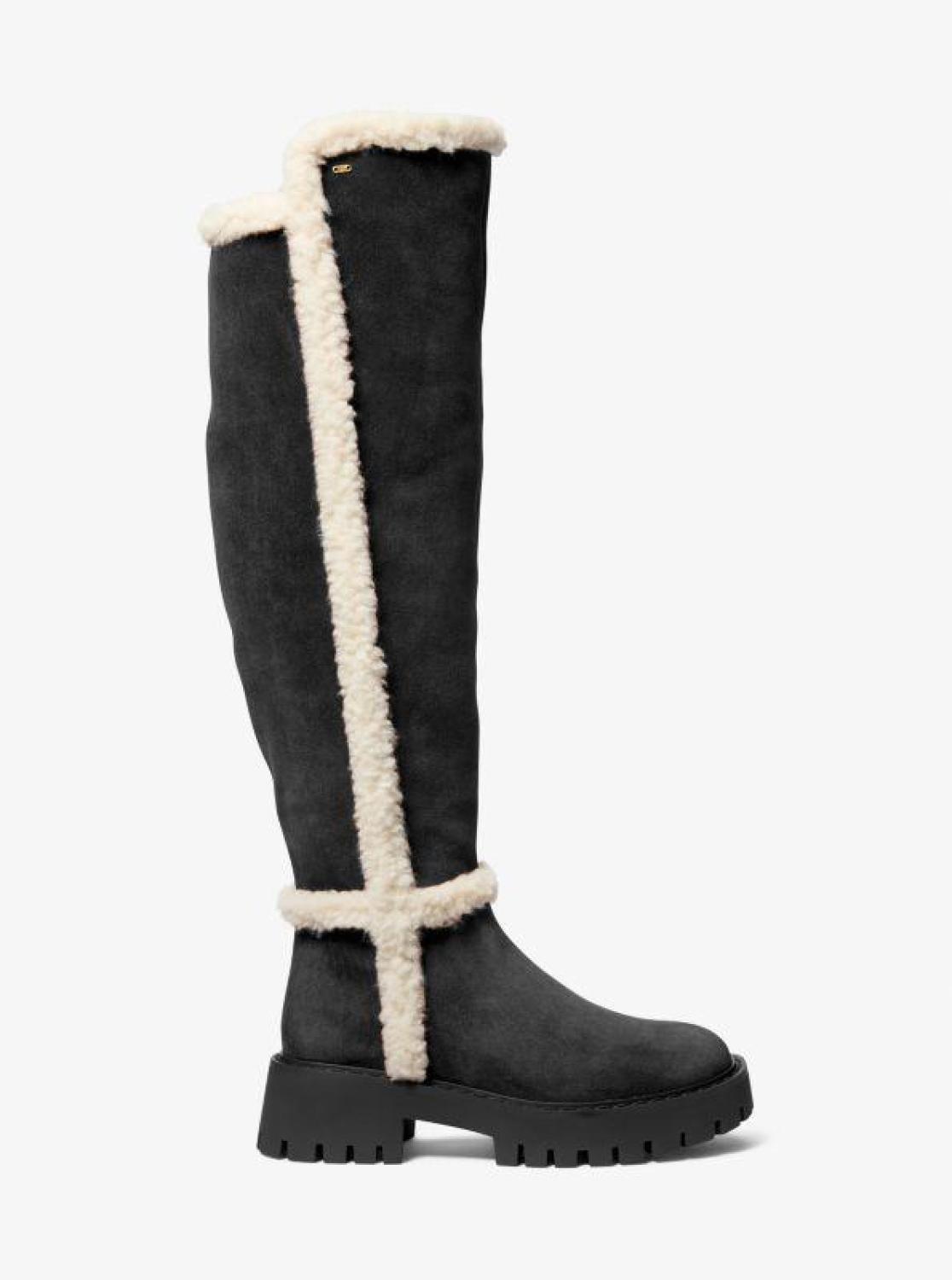 Asher Suede and Faux Shearling Boot