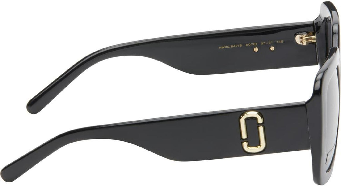 Black Square Acetate Sunglasses