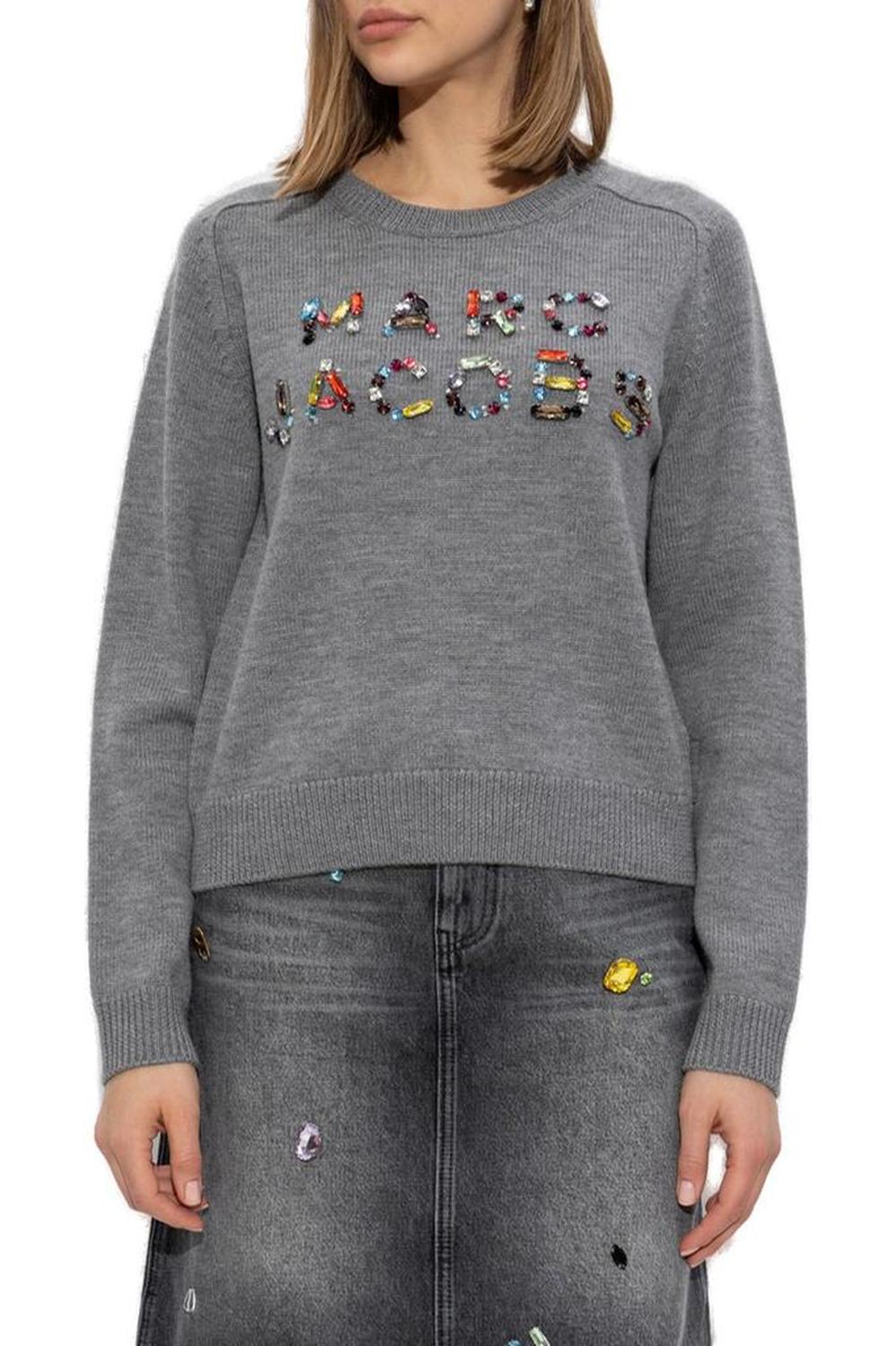 Marc Jacobs Gem Knit Logo Crewneck Jumper