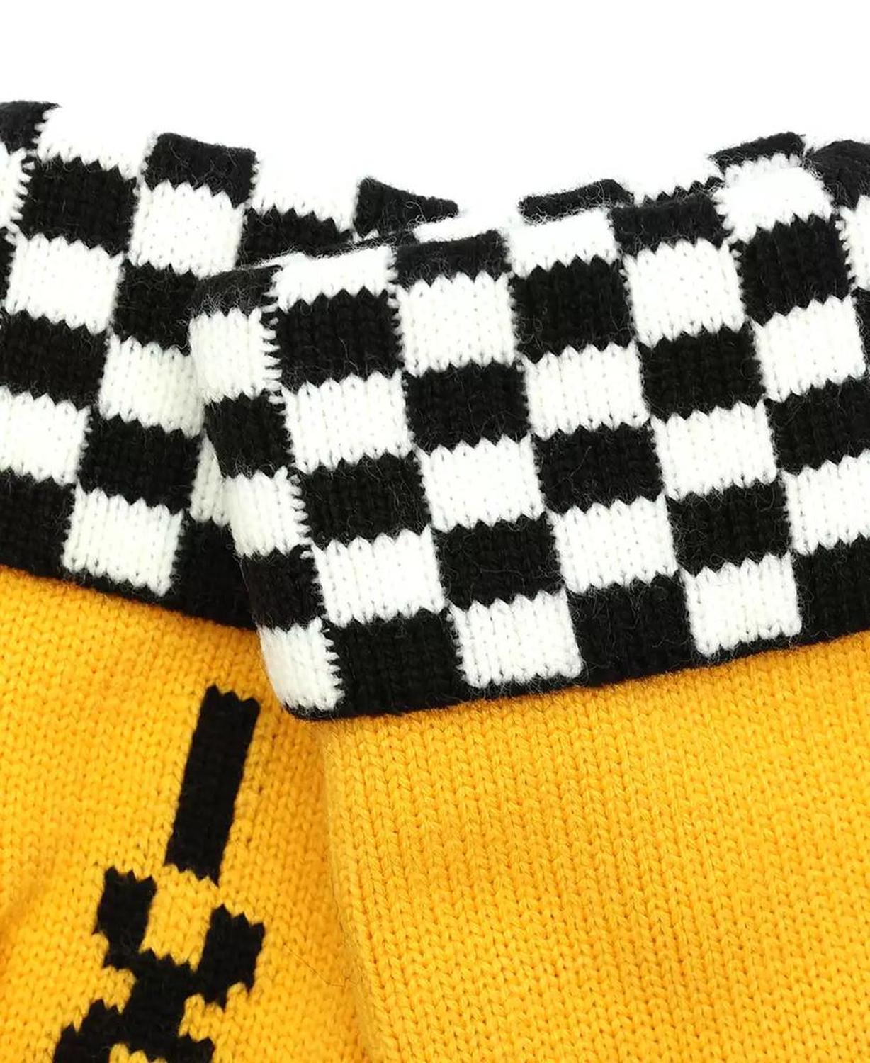 Women's Taxi Checkboard Mittens