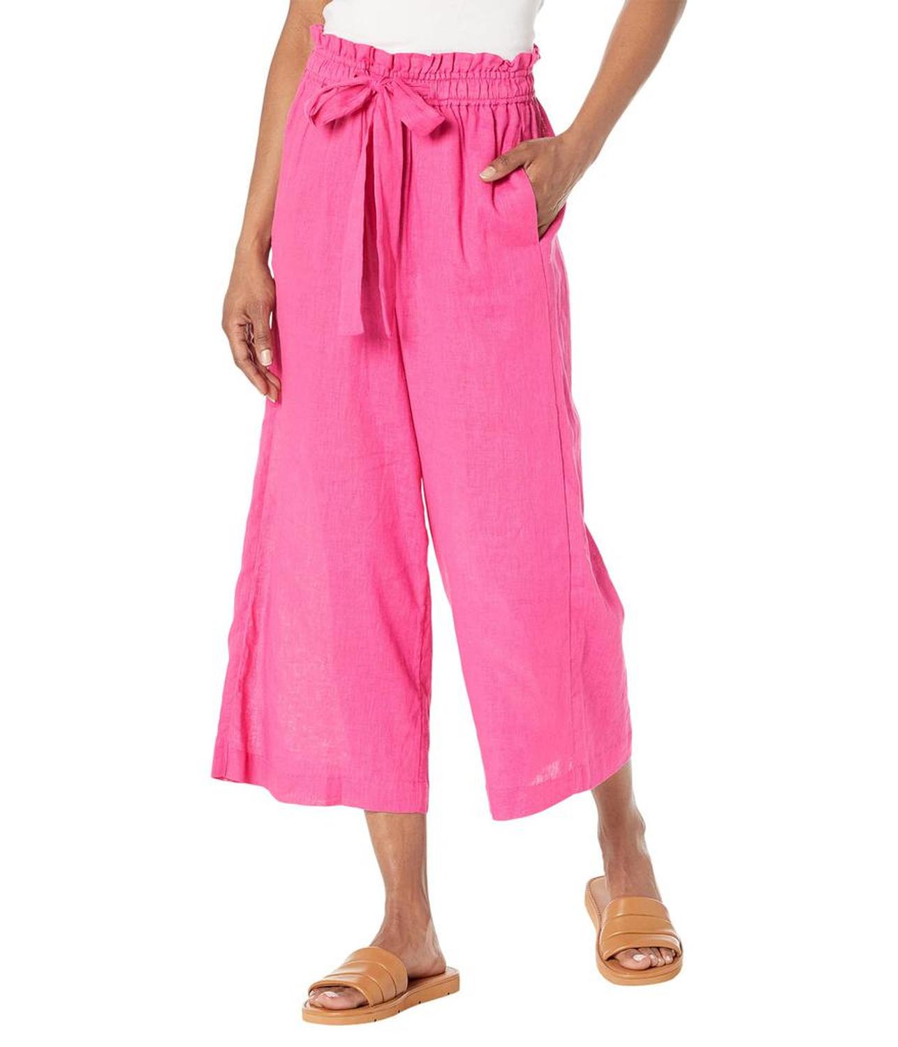 Wide Leg Tie Front Pants