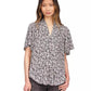 MICHAEL Women's Printed V-Neck Top