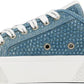 Blue 'The Crystal' Denim Sneakers