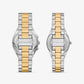 Lennox His and Hers Pavé Two-Tone Watch Set