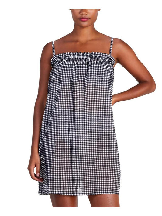 Womens Plaid Dress Cover-Up