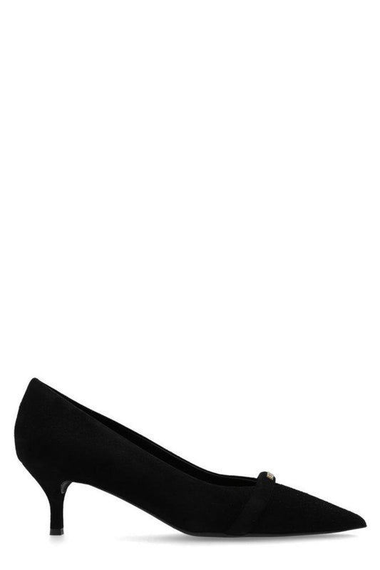 Furla Logo Lettering Pointed-Toe Pumps