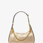 Piper Small Metallic Snake Embossed Leather Shoulder Bag