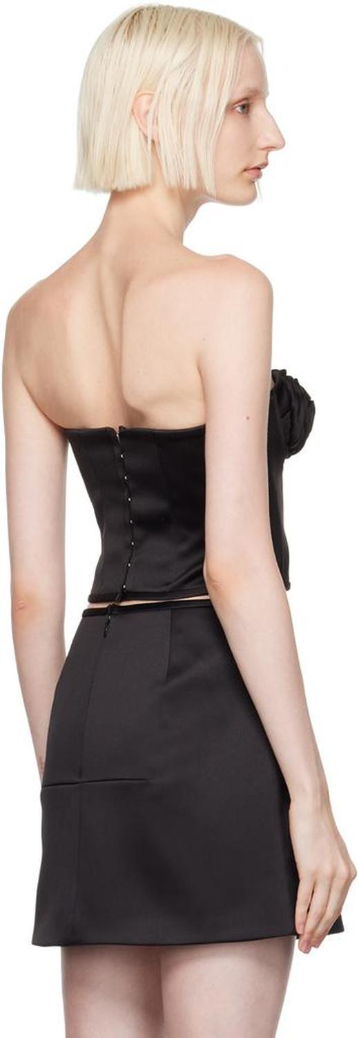 Black 'The Satin Rose' Corset