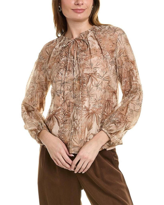 Max Mara Studio Cobra Silk-Blend Shirt