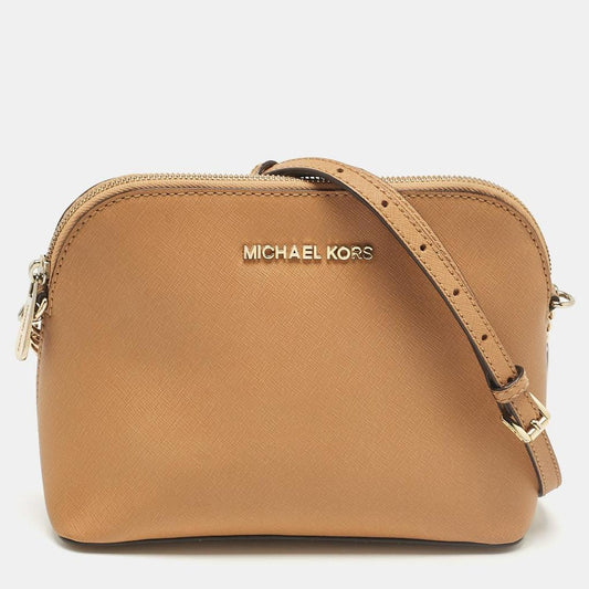 Michael Kors Tan Leather Cindy Crossbody Bag