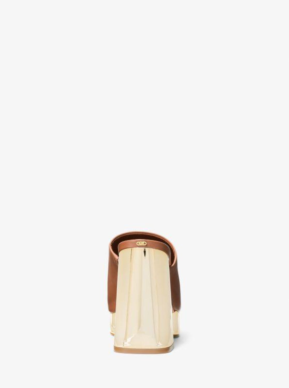 Celeste Leather Platform Mule