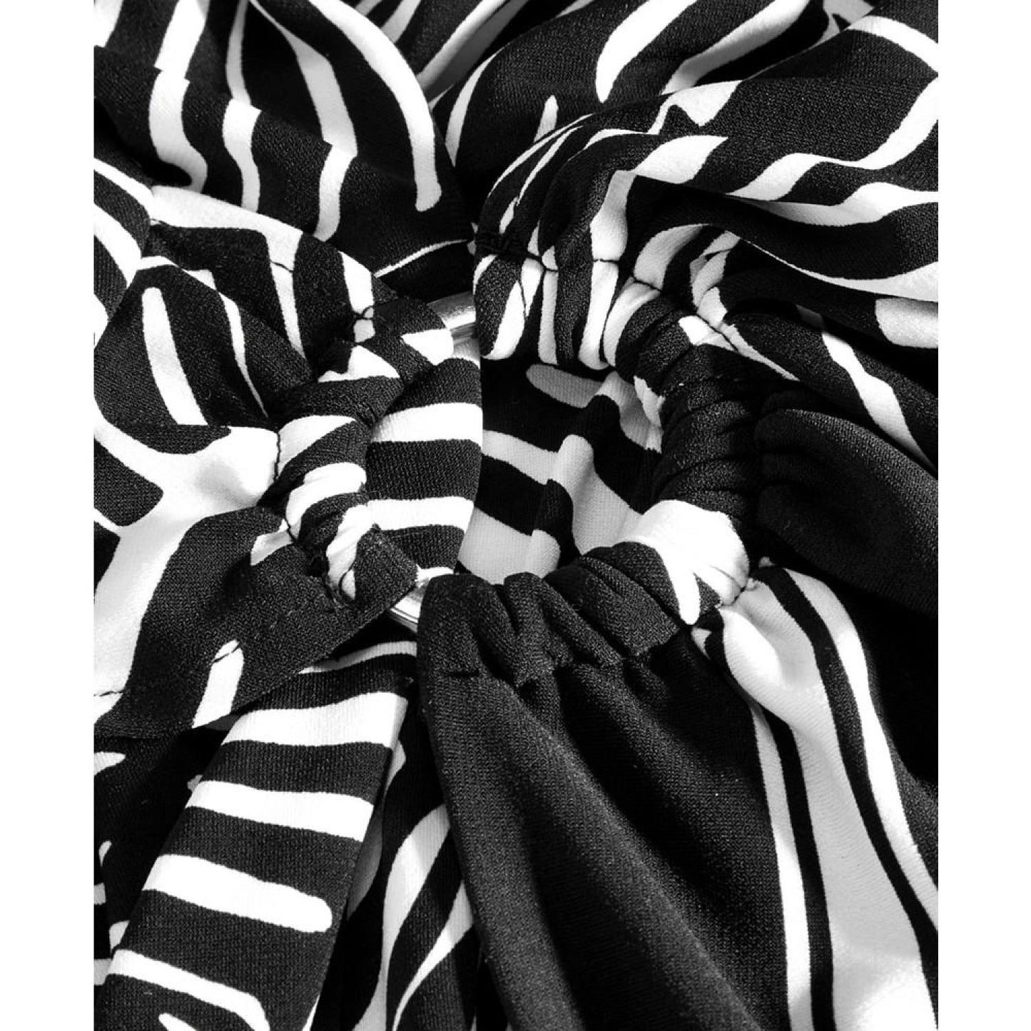 Women's Zebra-Print Faux Wrap Midi Dress, Regular & Petite