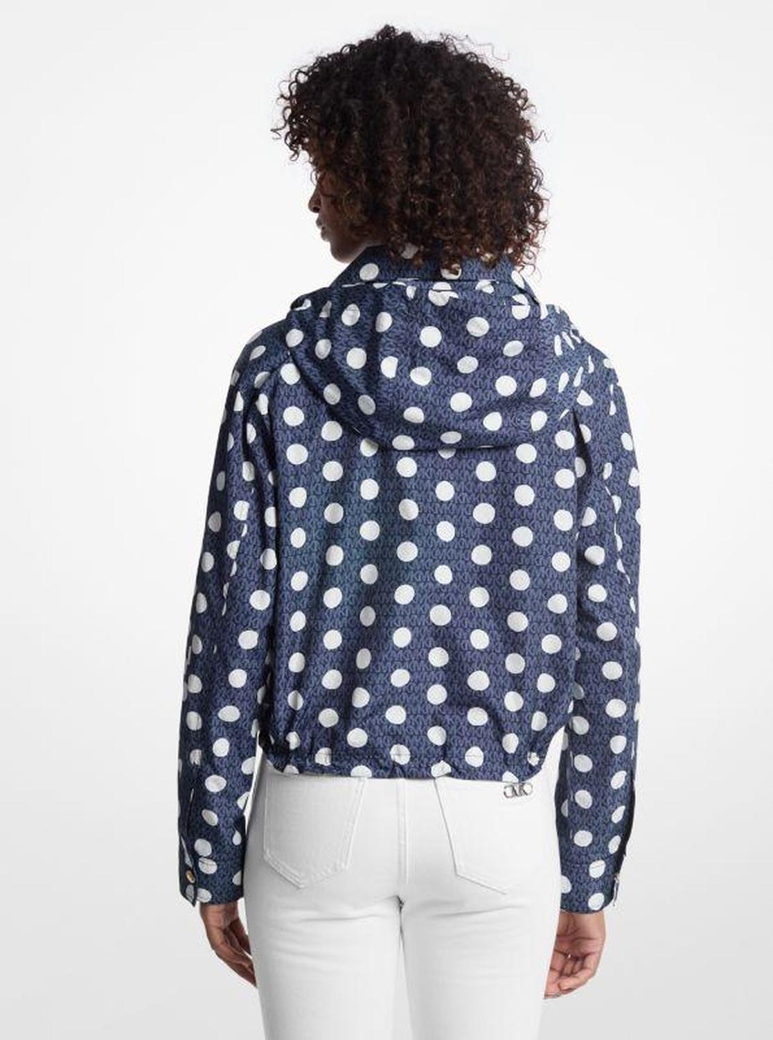 Polka Dot Signature Logo Ciré Jacket