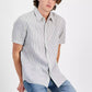 Men's Classic-Fit Stripe Button-Down Linen Shirt